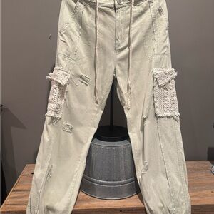 POL Stylish woman’s Distressed Cargo joggers